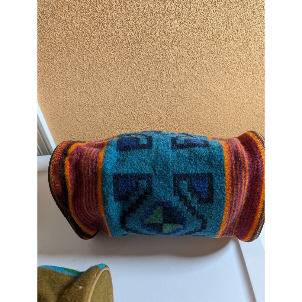 Pendleton Blanket Wool Aztec Pattern‎ Barrel Styl… - image 6
